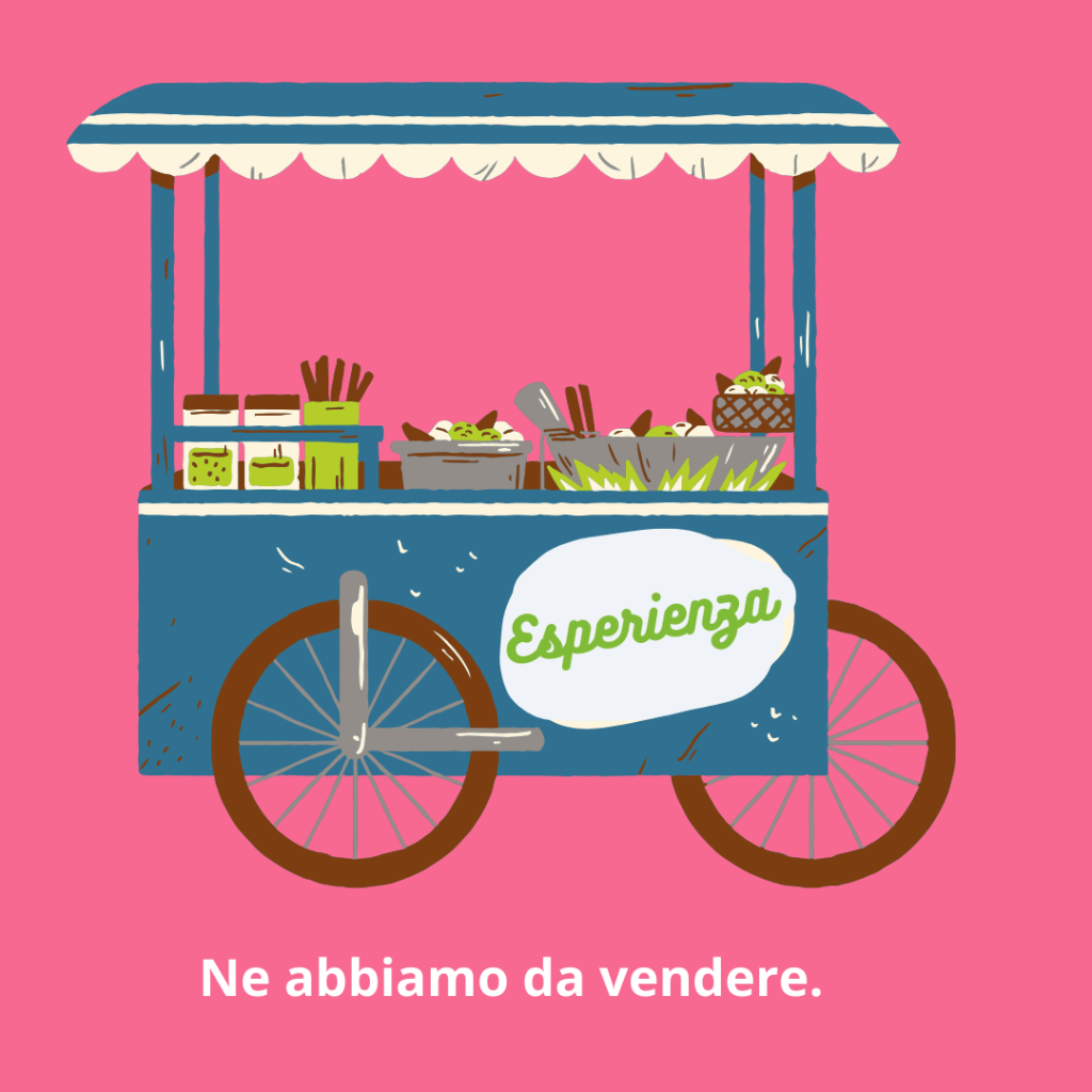 Un carretto che vende esperienza