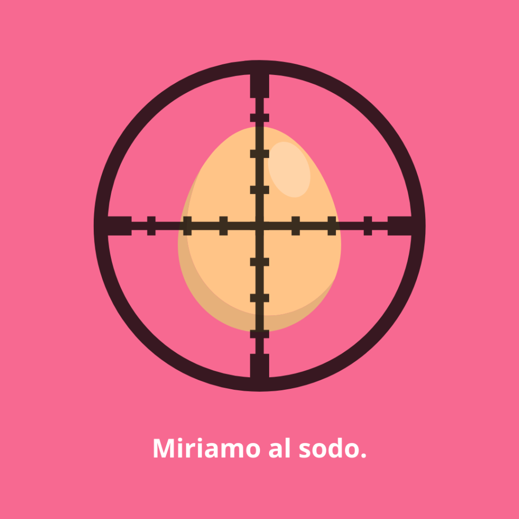Mirare al sodo come metafora